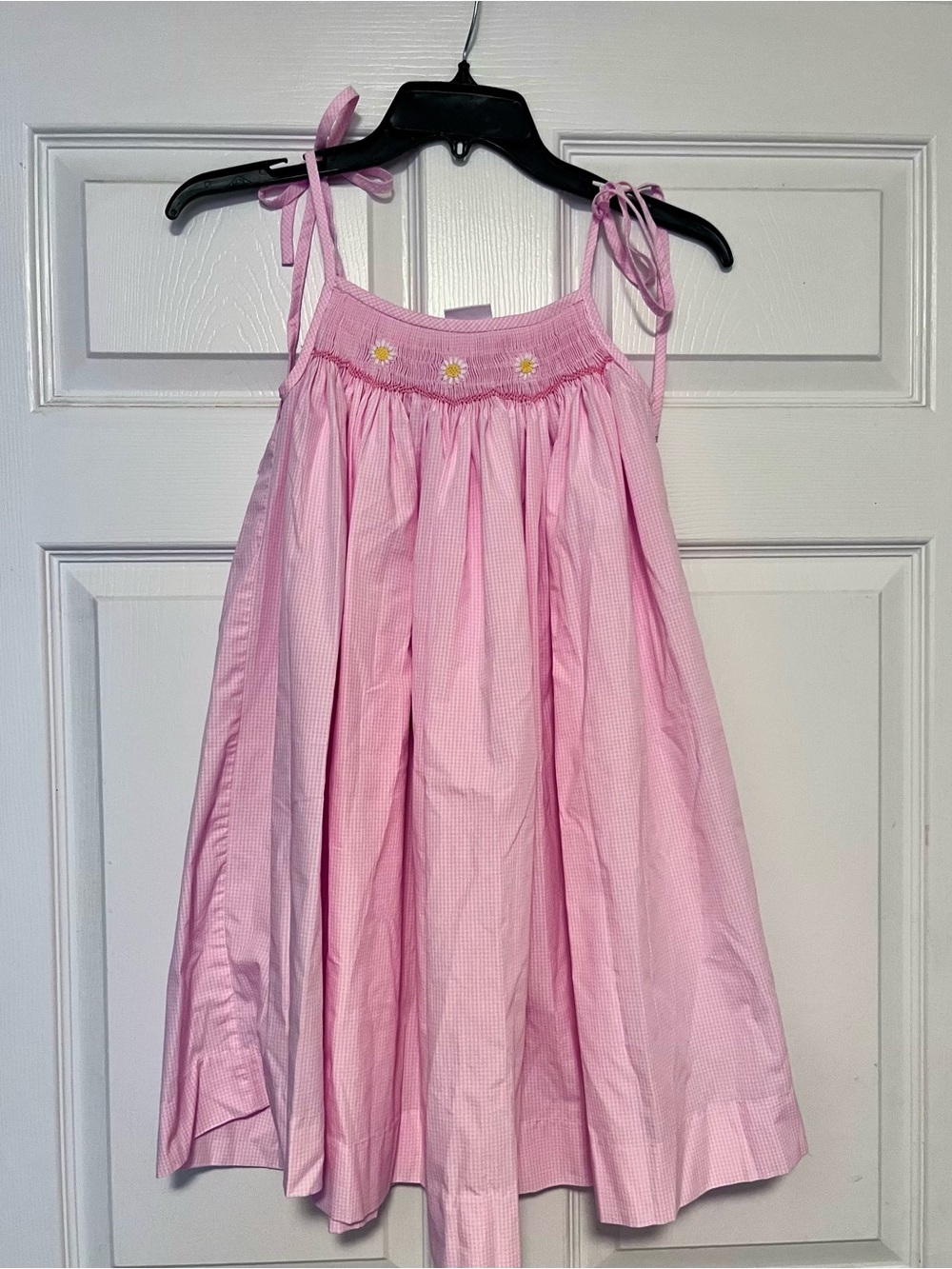 Stitch fish boutique Pink Daisy Tie-Shoulder Sundress for Kids